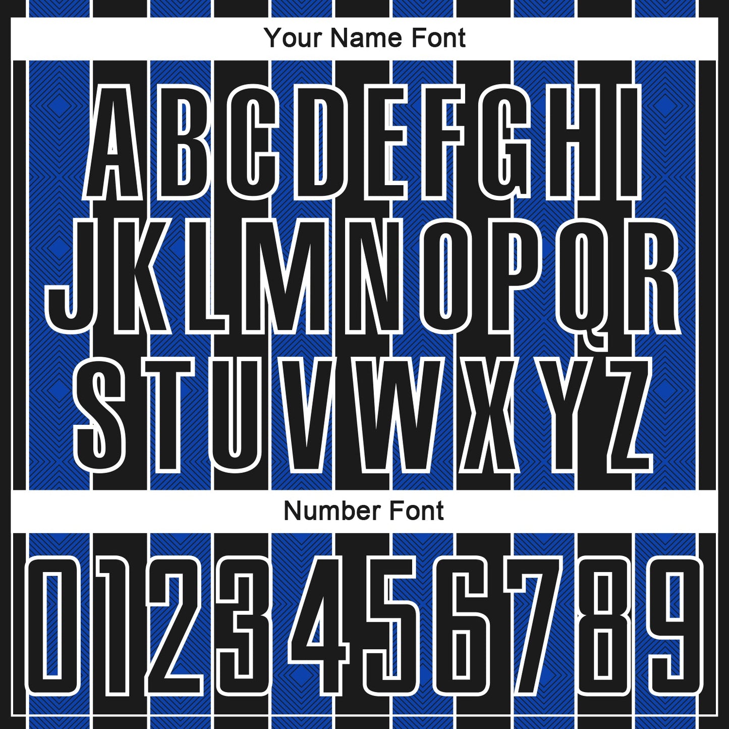 Custom Black Thunder Blue-White Pinstripe Line Sports Sublimation Soccer Uniform Jersey