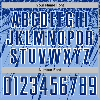 Custom Light Blue Royal-White Splash Sports Sublimation Soccer Uniform Jersey