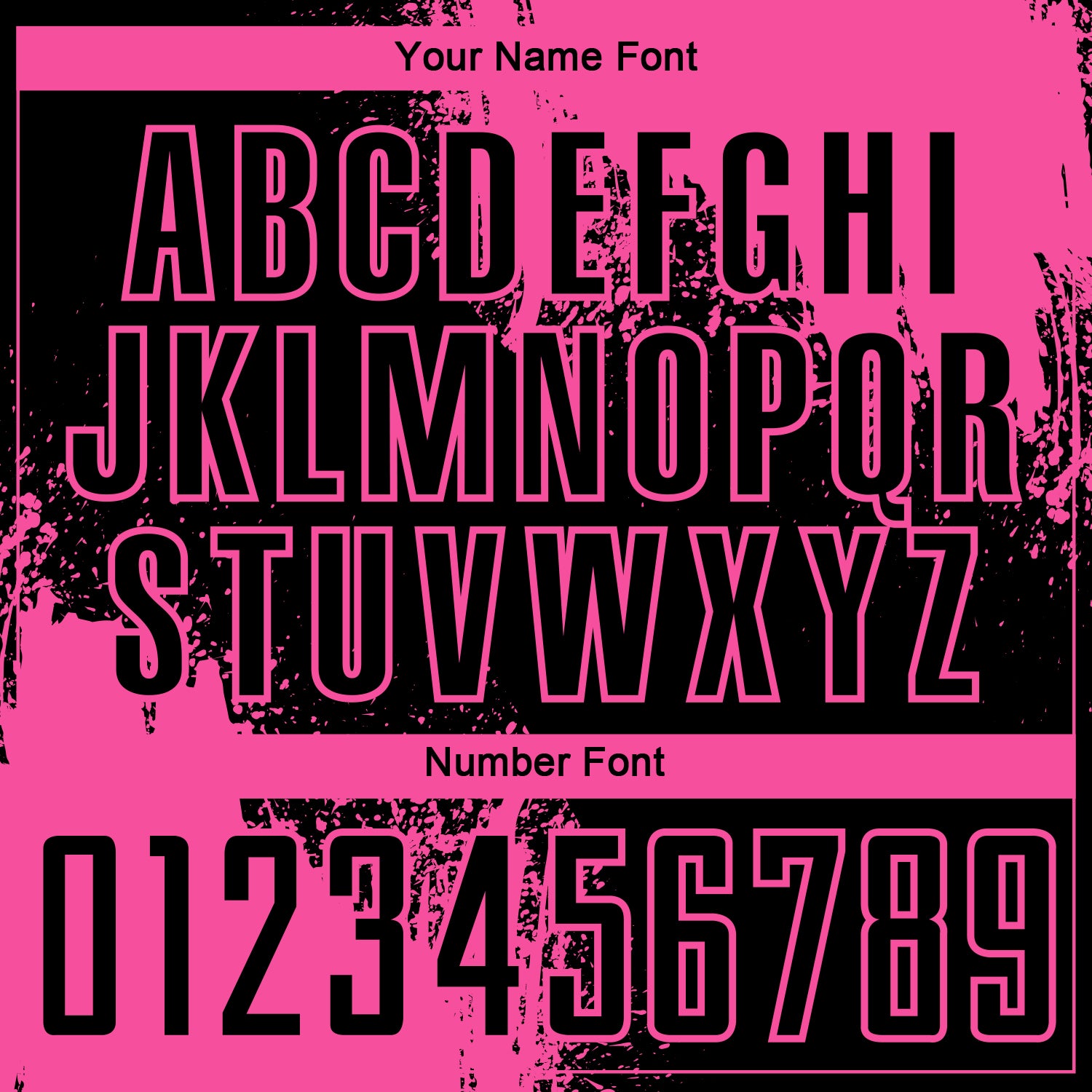 Custom Black Pink Abstract Brush Stroke Sports Sublimation Soccer Uniform Jersey