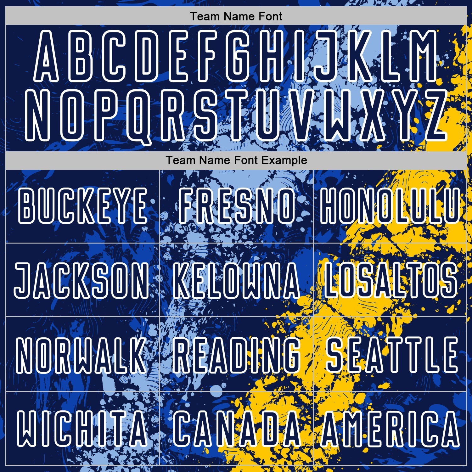 Custom Navy White Light Blue-Yellow Dripping Splatter Cracked Texture Sublimation Soccer Uniform Jersey
