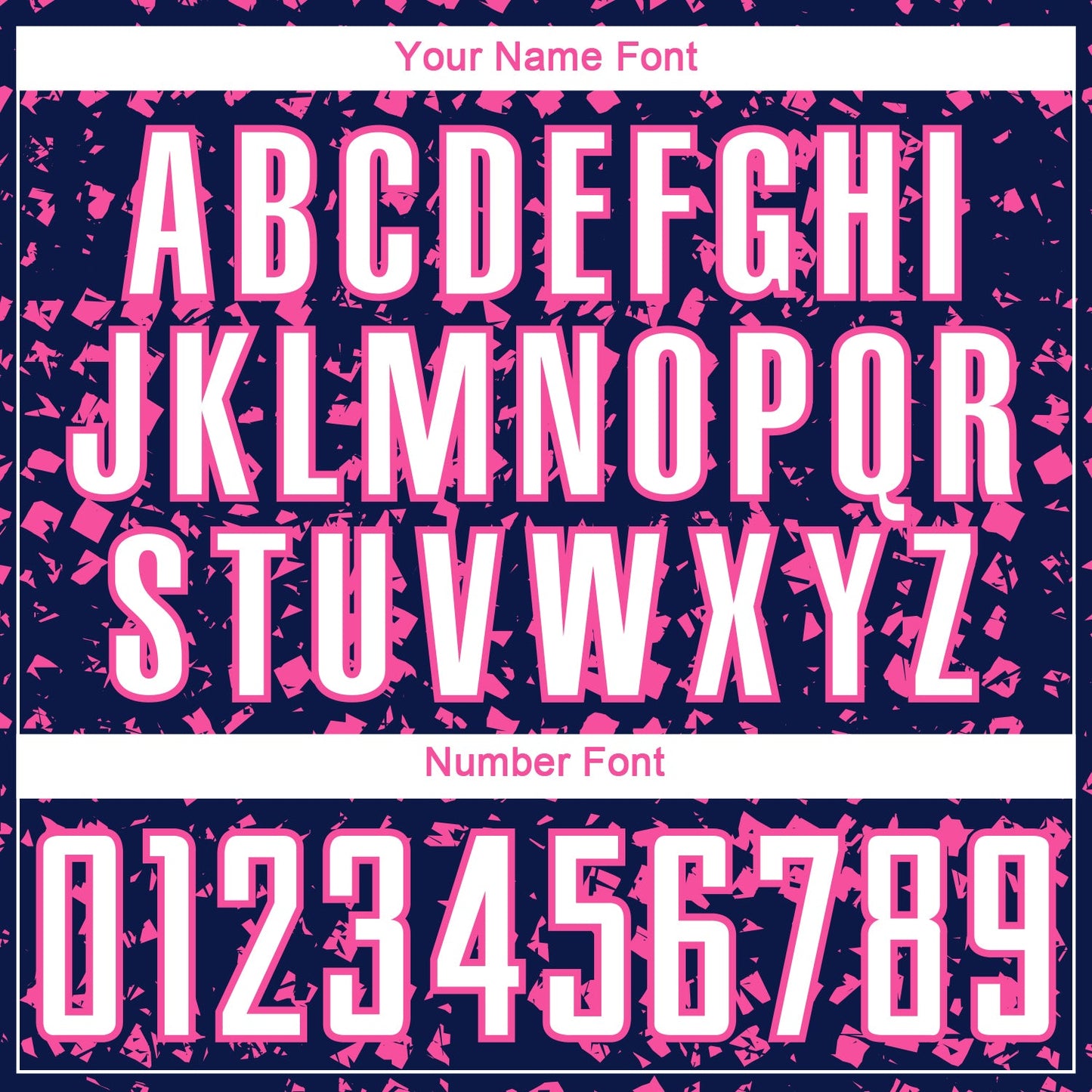Custom Navy White-Pink Digital Geometric Fragment Speckles Sublimation Soccer Uniform Jersey