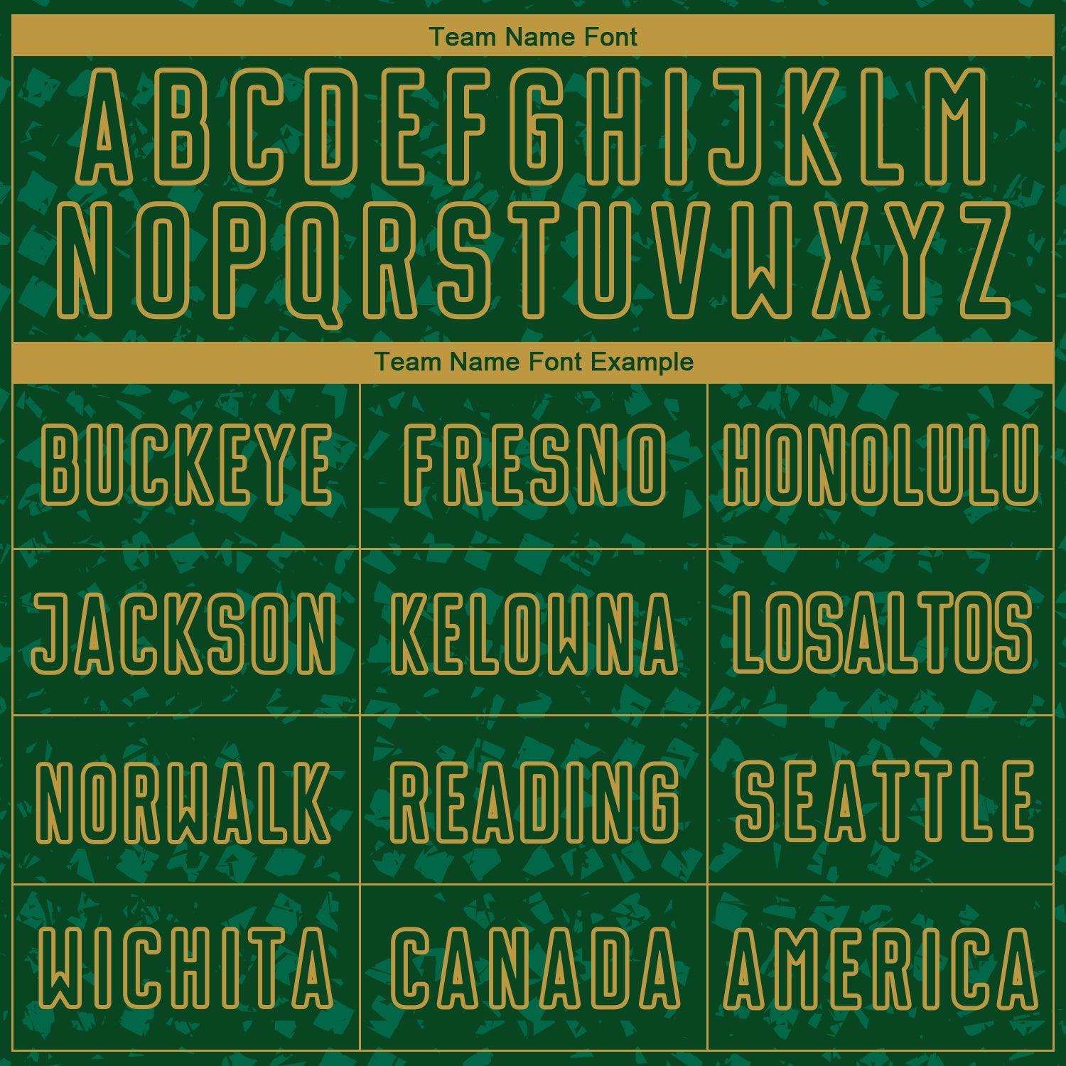 Custom Green Old Gold-Kelly Green Digital Geometric Fragment Speckles Sublimation Soccer Uniform Jersey