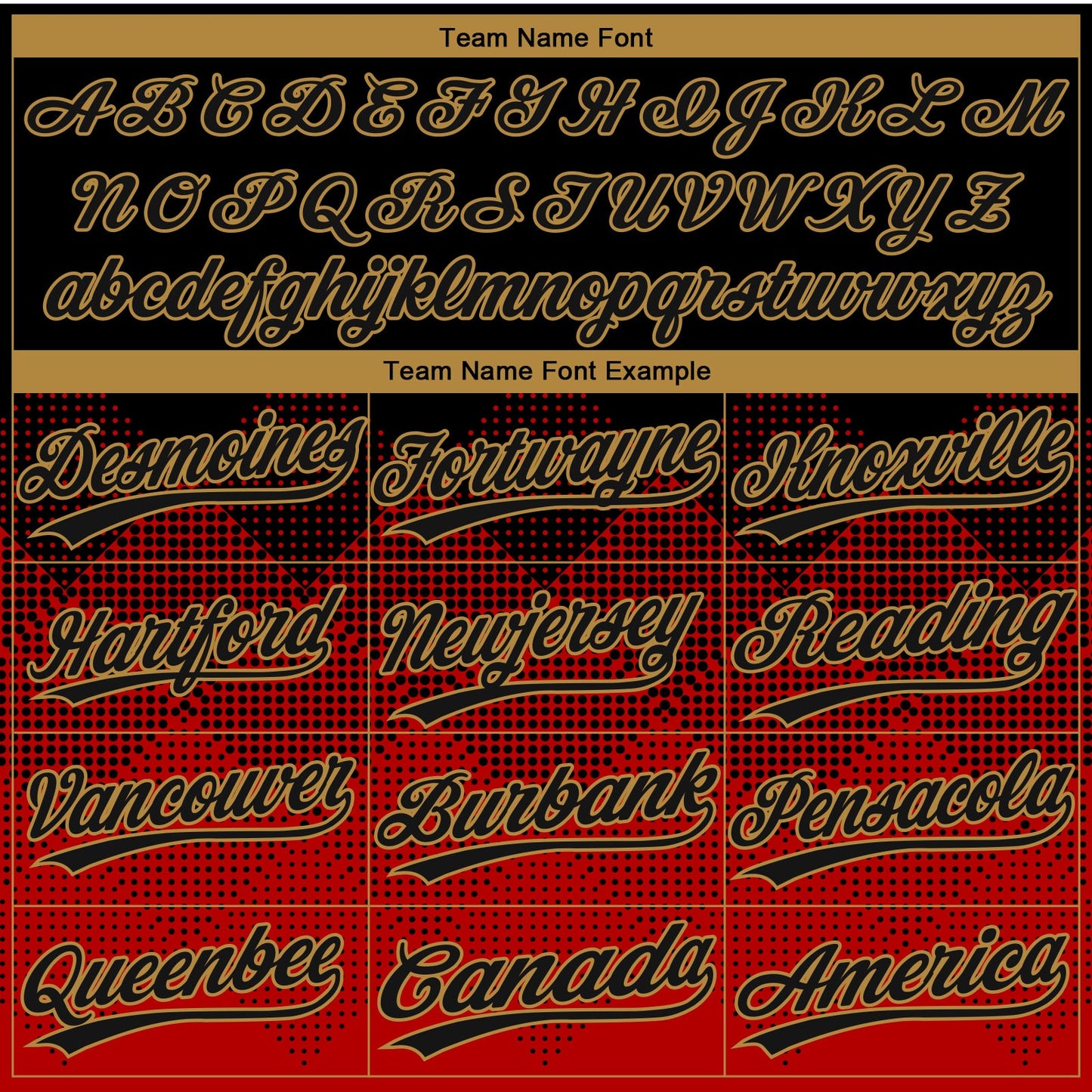 Custom Red Black-Old Gold 3D Pattern Gradient Square Shapes Two-Button Unisex Softball Jersey