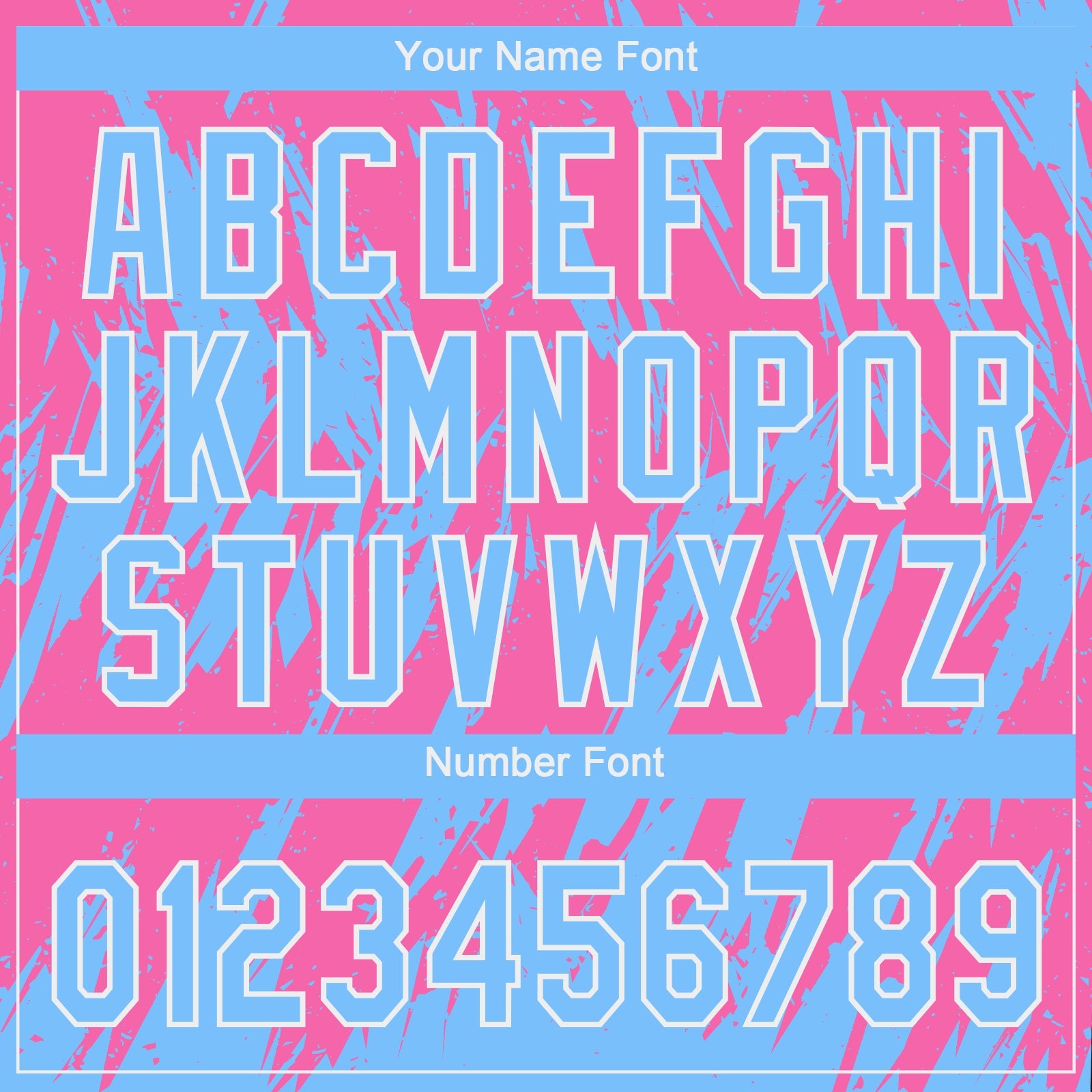 Custom Pink Powder Blue-White 3D Pattern Two-Button Unisex Softball Jersey