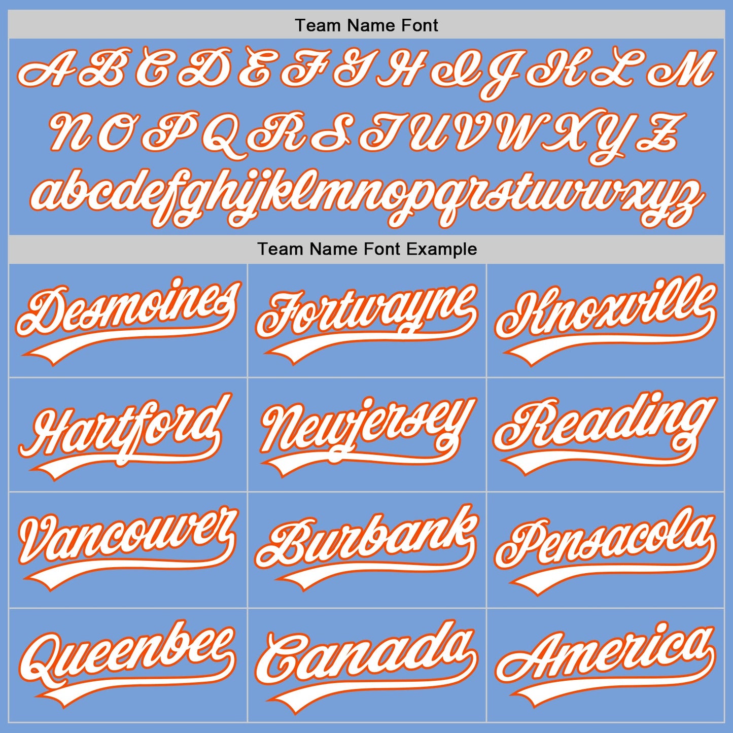 Custom Light Blue White-Orange Two-Button Unisex Softball Jersey