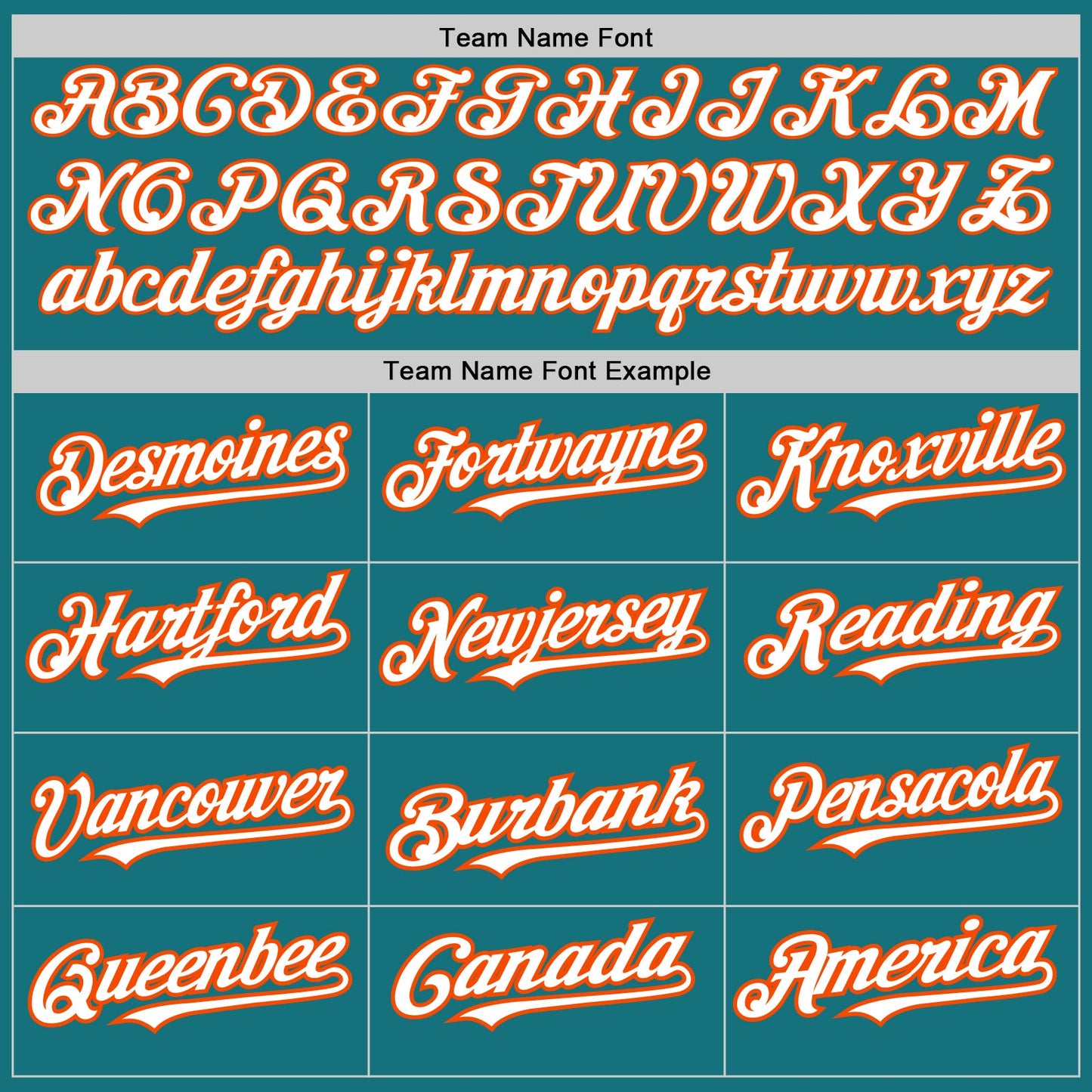 Custom Teal Orange Pinstripe White Two-Button Unisex Softball Jersey