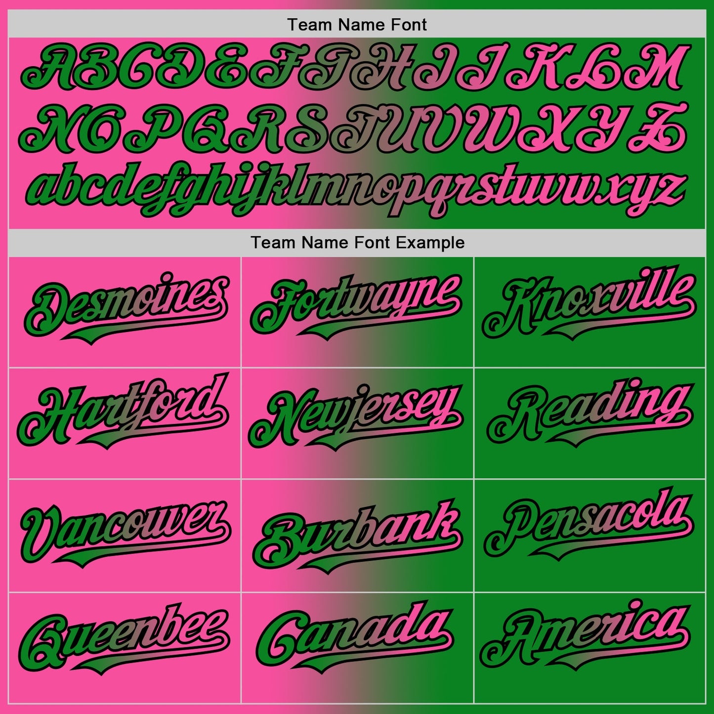 Custom Grass Green Pink-Black Gradient Fashion Two-Button Unisex Softball Jersey