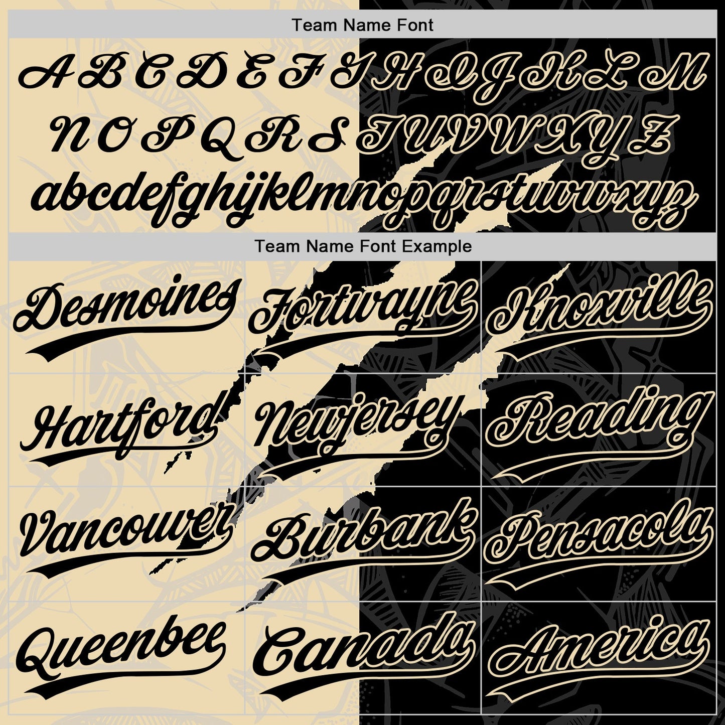Custom Graffiti Pattern Black-Cream 3D Scratch Two-Button Unisex Softball Jersey