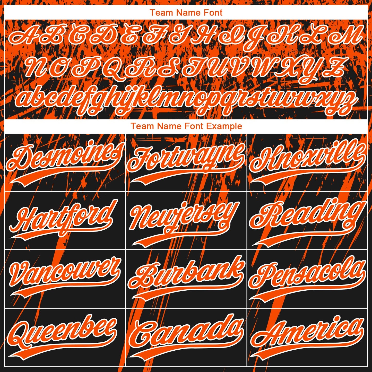 Custom Black Orange-White Distressed Scratch Brush Stroke Star Raglan Sleeves Two-Button Unisex Softball Jersey