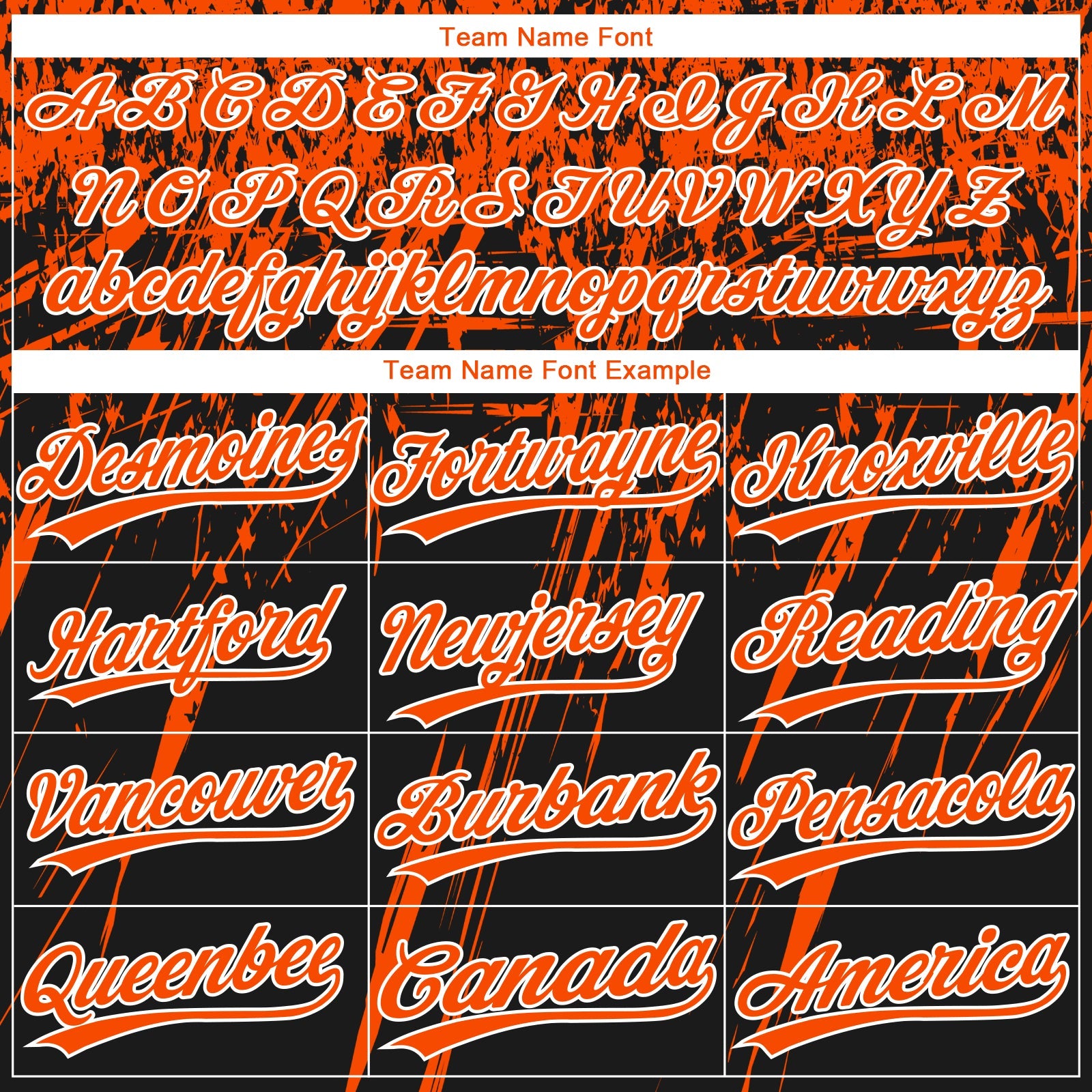 Custom Black Orange-White Distressed Scratch Brush Stroke Star Raglan Sleeves Two-Button Unisex Softball Jersey