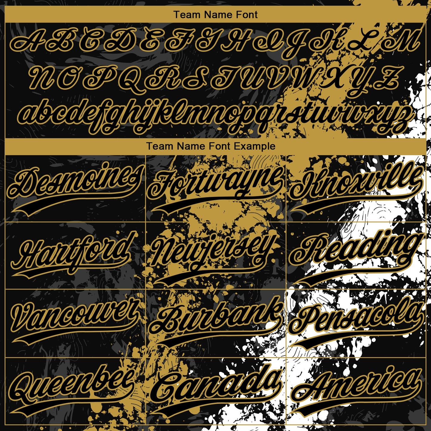 Custom Black Old Gold-White Dripping Splatter Cracked Texture Two-Button Unisex Softball Jersey