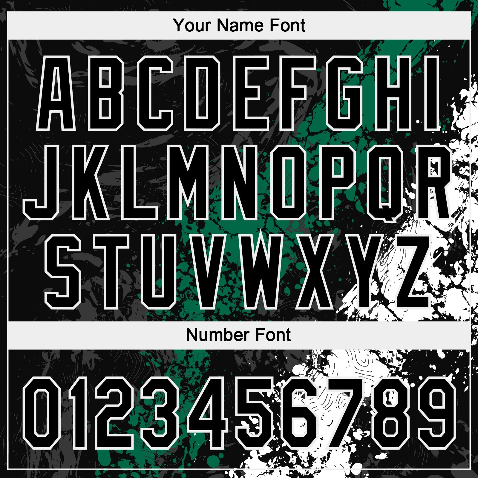 Custom Black Kelly Green-White Dripping Splatter Cracked Texture Two-Button Unisex Softball Jersey