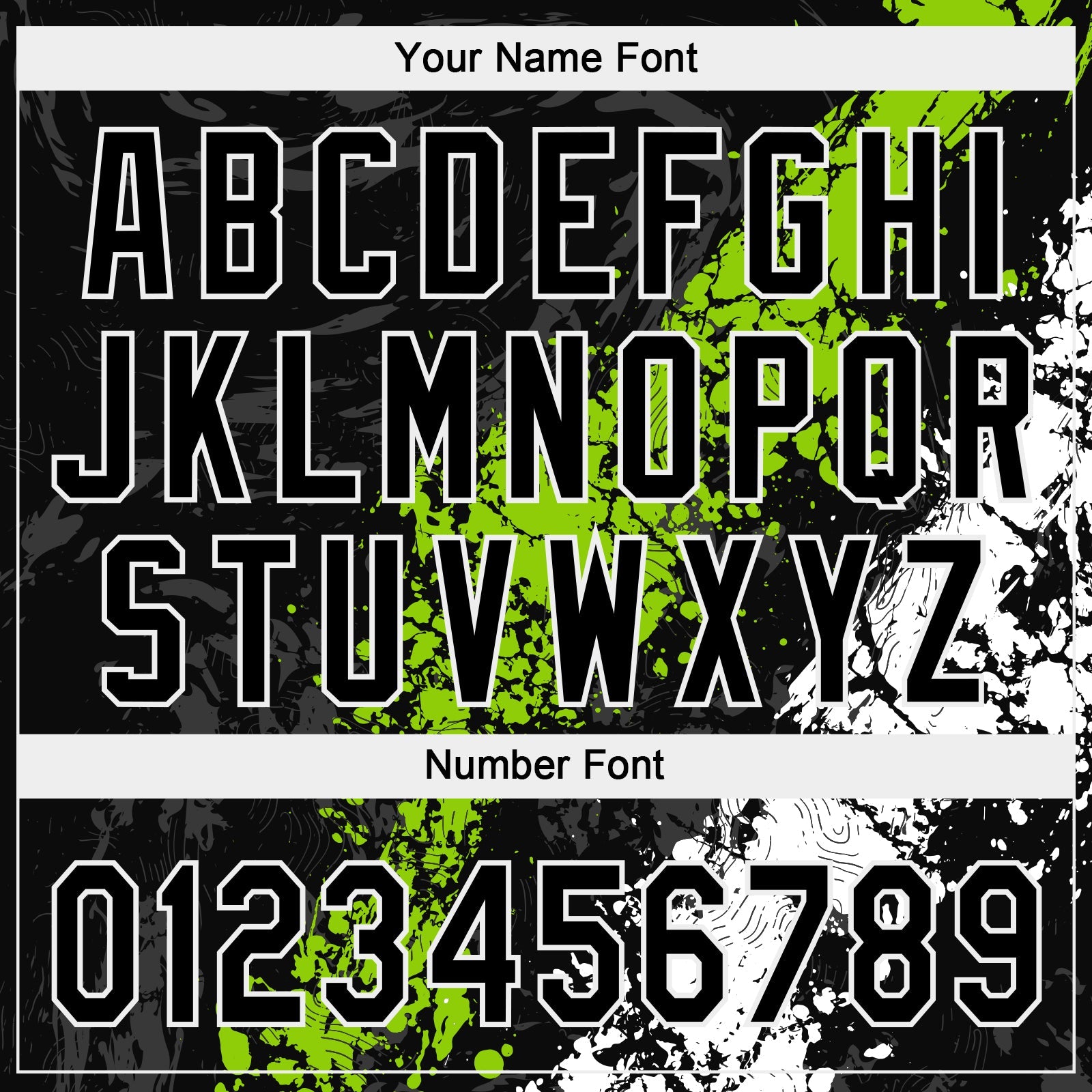 Custom Black Neon Green-White Dripping Splatter Cracked Texture Two-Button Unisex Softball Jersey