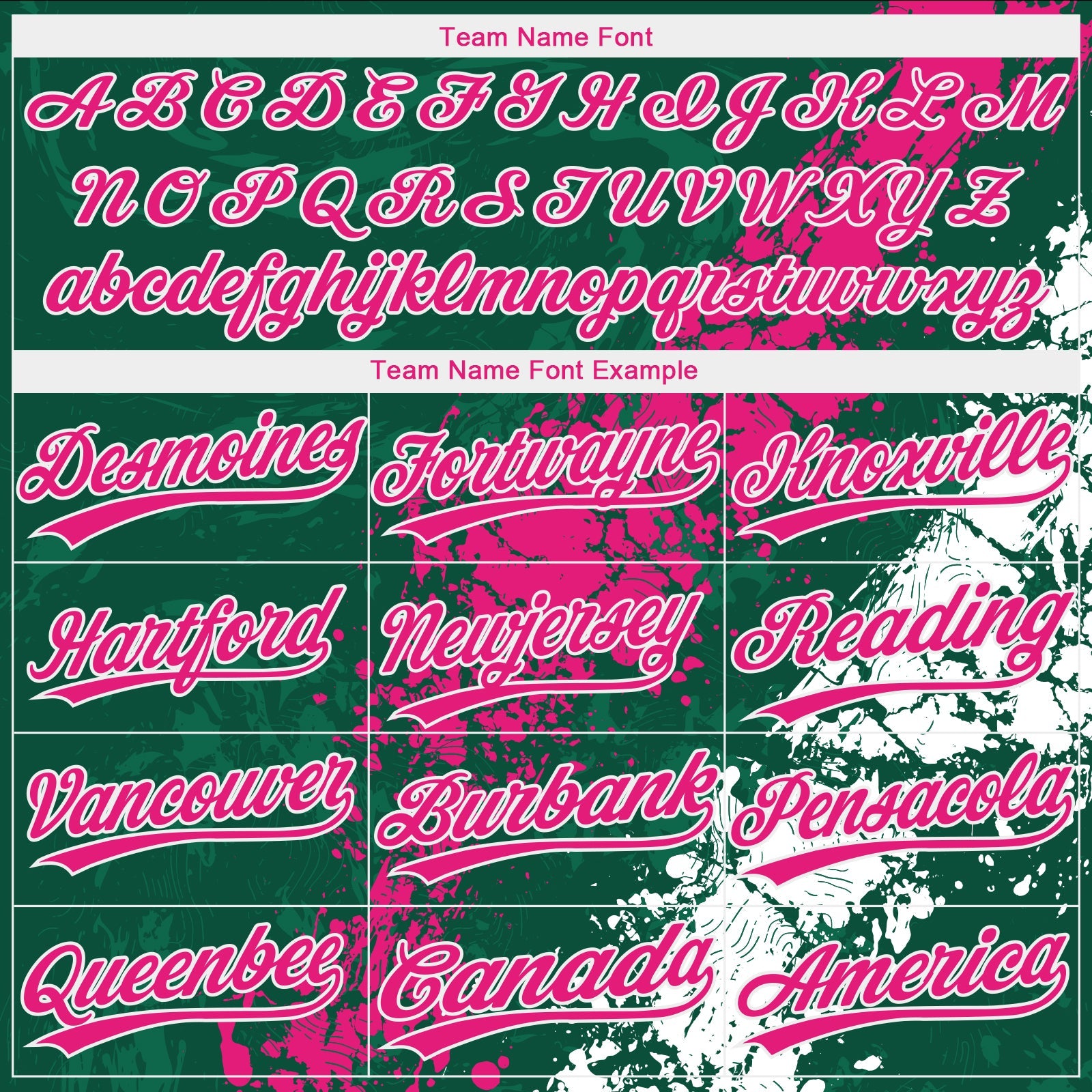 Custom Kelly Green Hot Pink-White Dripping Splatter Cracked Texture Two-Button Unisex Softball Jersey