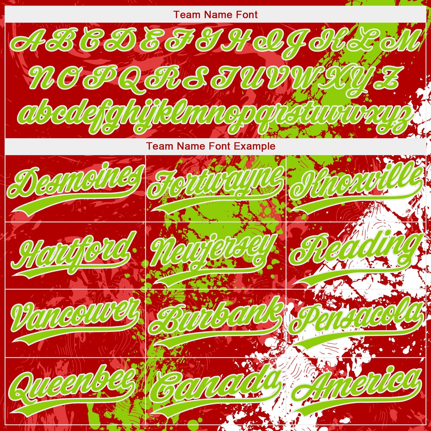 Custom Red Neon Green-White Dripping Splatter Cracked Texture Two-Button Unisex Softball Jersey