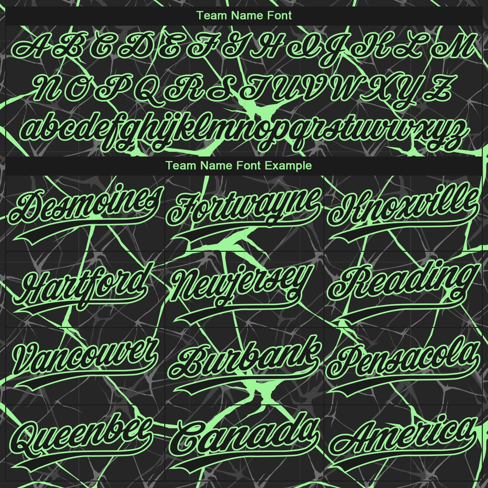 Custom Black Pea Green  Abstract Network Two-Button Unisex Softball Jersey