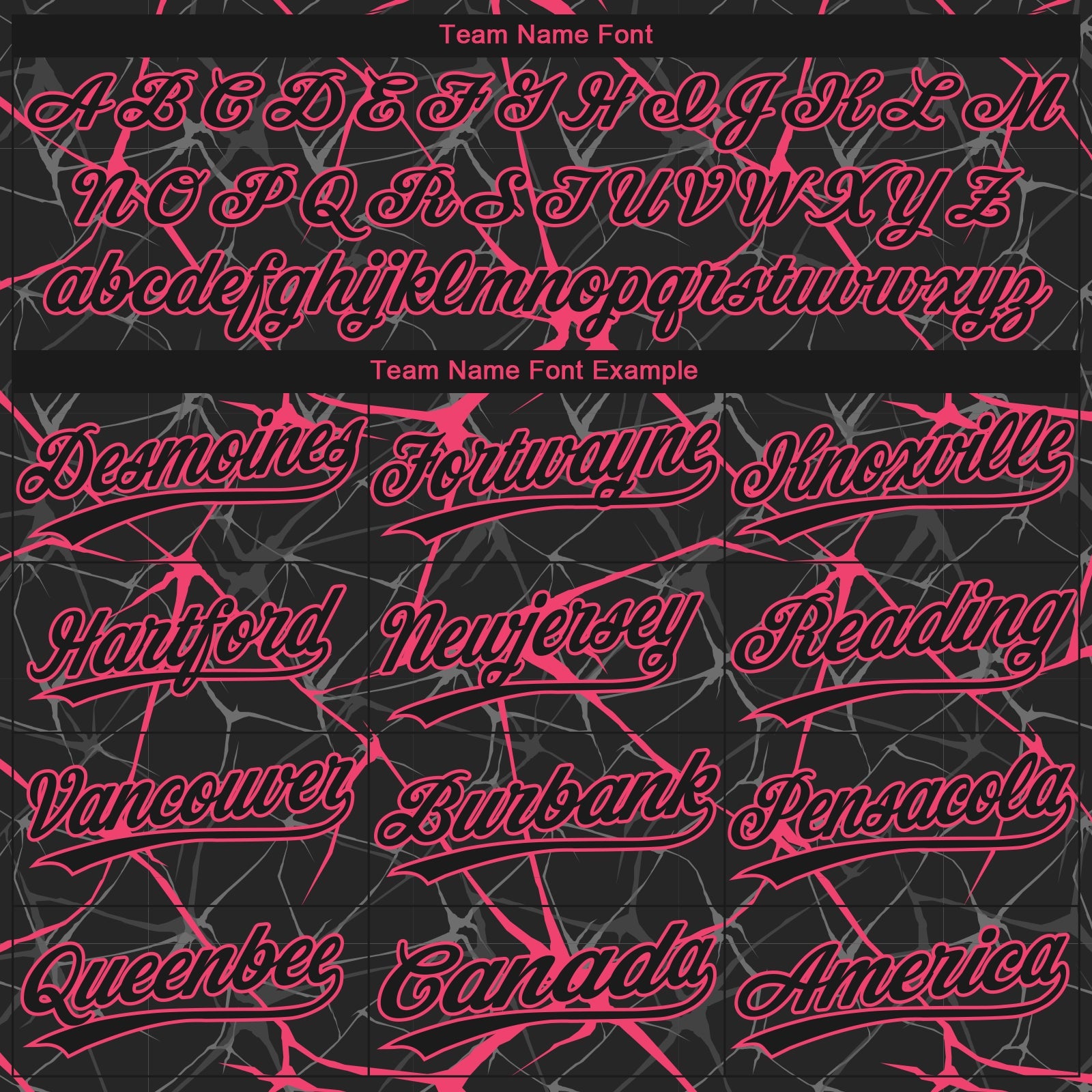 Custom Black Neon Pink  Abstract Network Two-Button Unisex Softball Jersey
