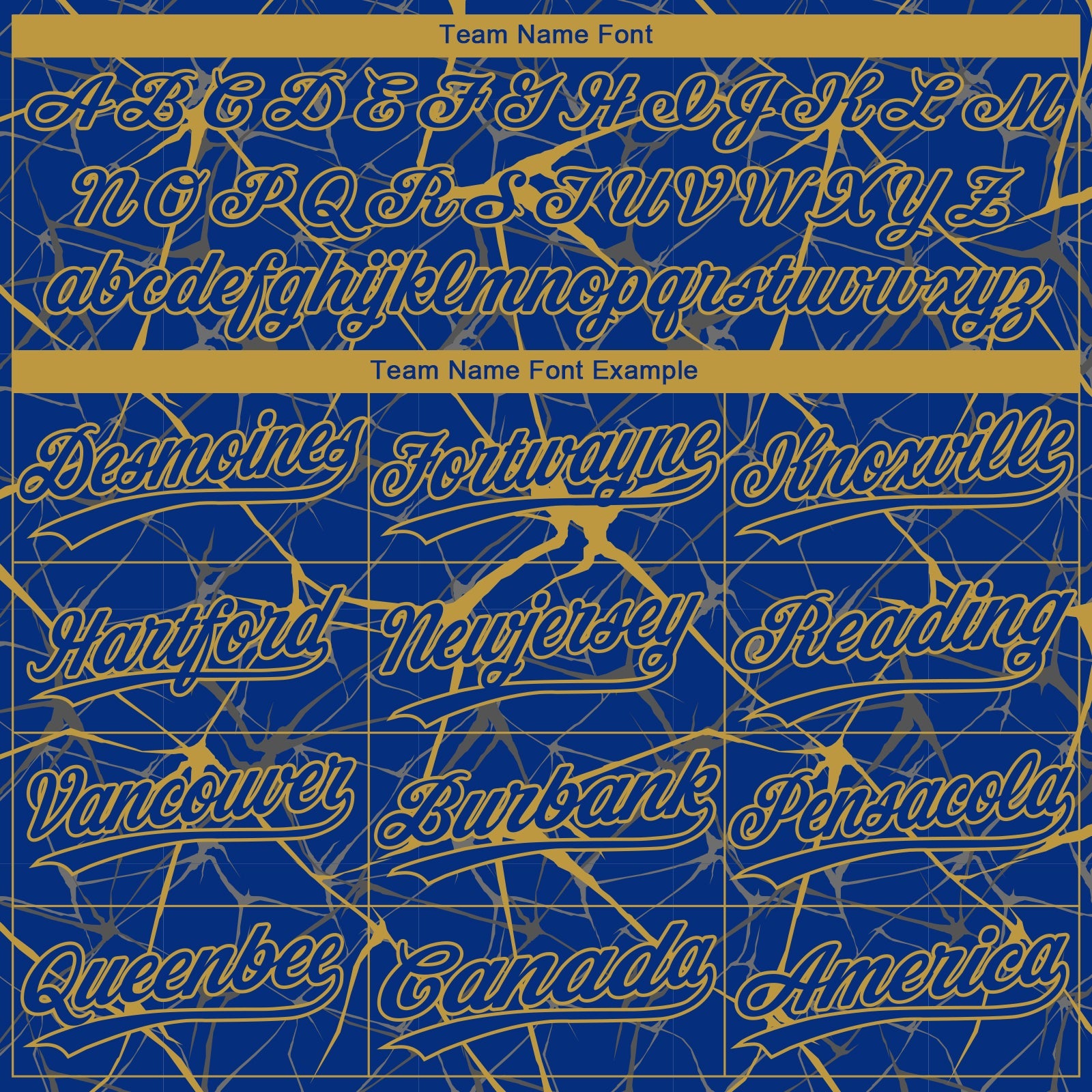 Custom Royal Old Gold  Abstract Network Two-Button Unisex Softball Jersey