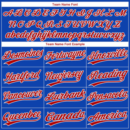 Custom Thunder Blue Red-White Gradient Style Twinkle Star Two-Button Unisex Softball Jersey