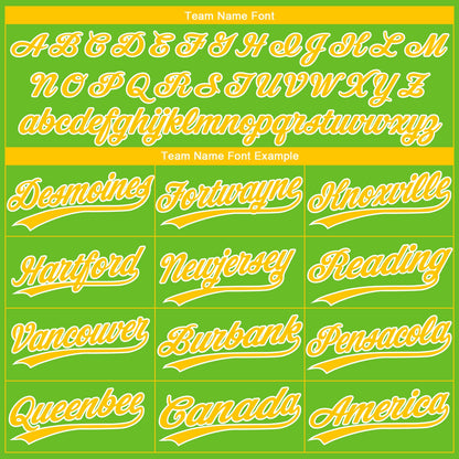 Custom Aurora Green Yellow-White Gradient Style Twinkle Star Two-Button Unisex Softball Jersey