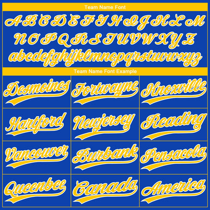 Custom Thunder Blue Yellow-White Gradient Style Twinkle Star Two-Button Unisex Softball Jersey