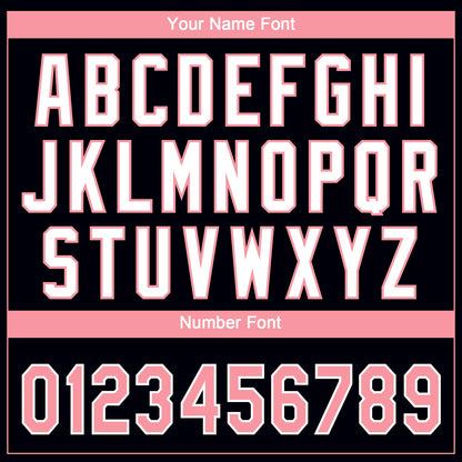 Custom Black Medium Pink-White Gradient Style Twinkle Star Two-Button Unisex Softball Jersey
