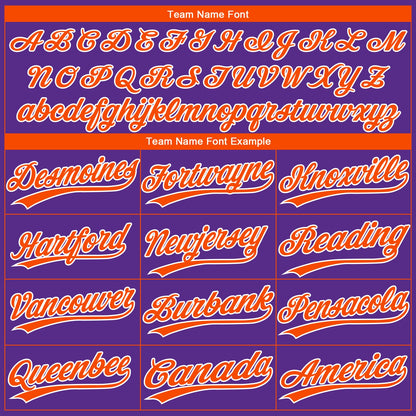 Custom Purple Orange-White Gradient Style Twinkle Star Two-Button Unisex Softball Jersey