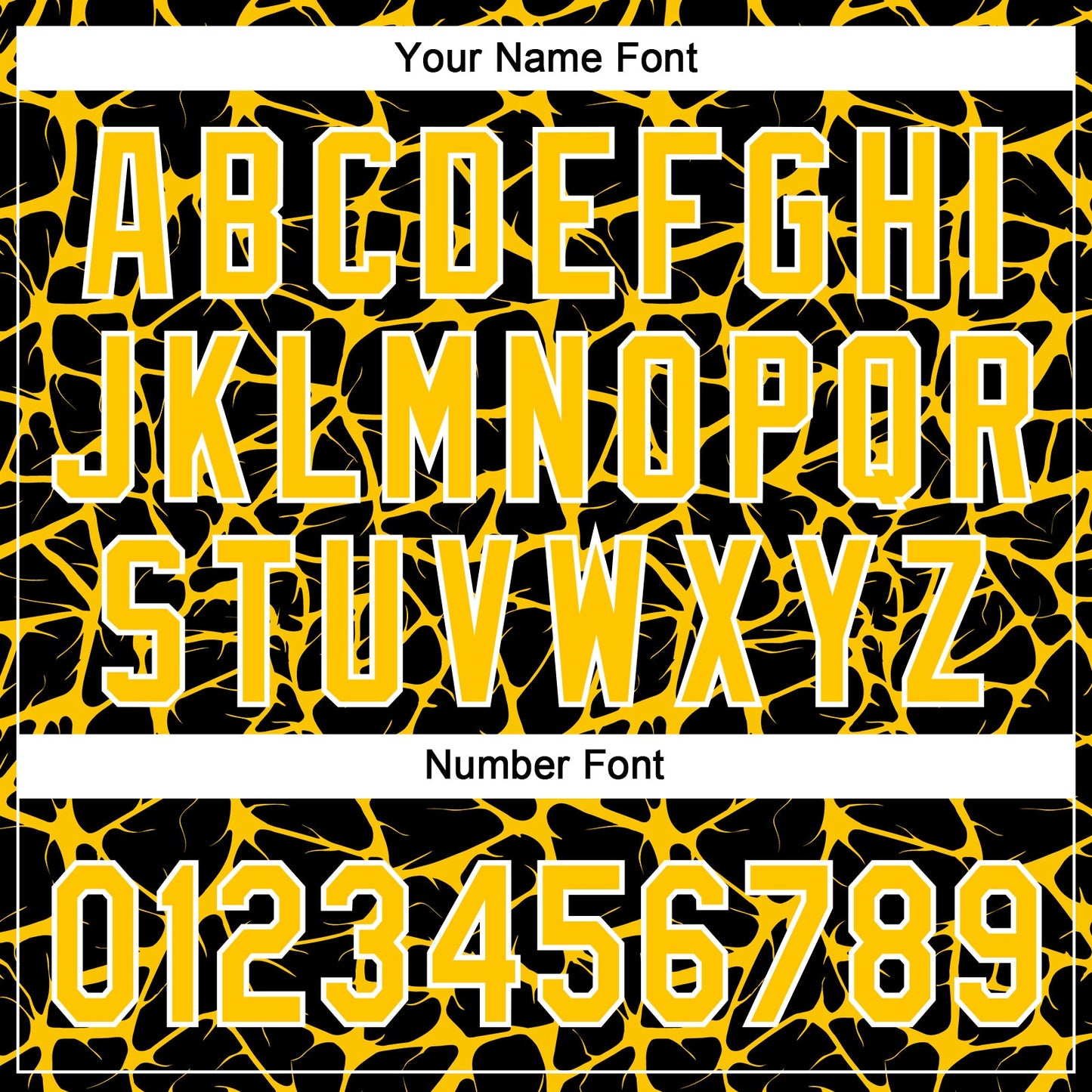Custom Black Yellow-White Abstract Network Crackle Two-Button Unisex Softball Jersey