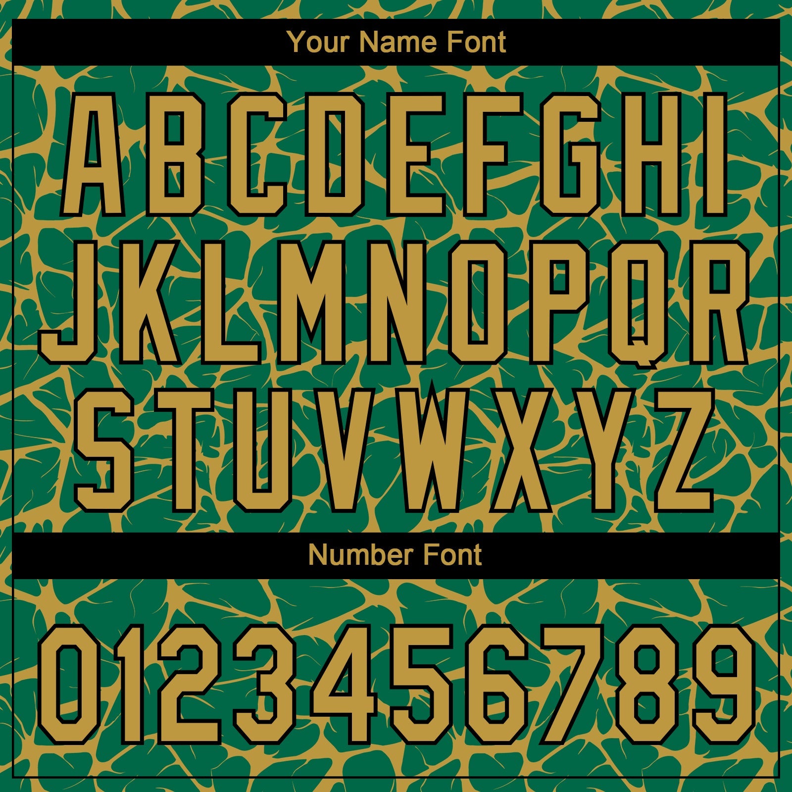 Custom Kelly Green Old Gold-Black Abstract Network Crackle Two-Button Unisex Softball Jersey
