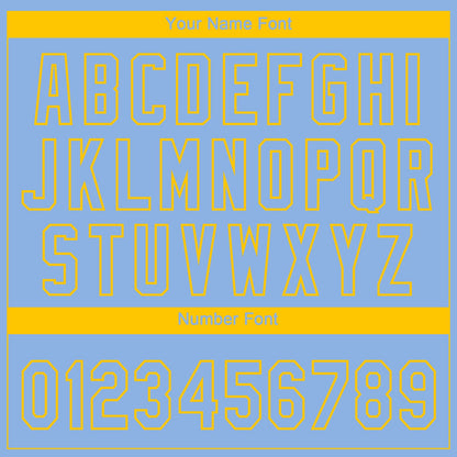 Custom Light Blue Yellow Boston City Edition Gradient Two-Button Unisex Softball Jersey