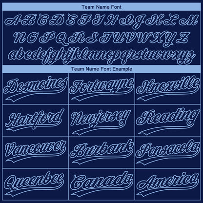Custom Navy Light Blue Chicago City Edition Gradient Two-Button Unisex Softball Jersey