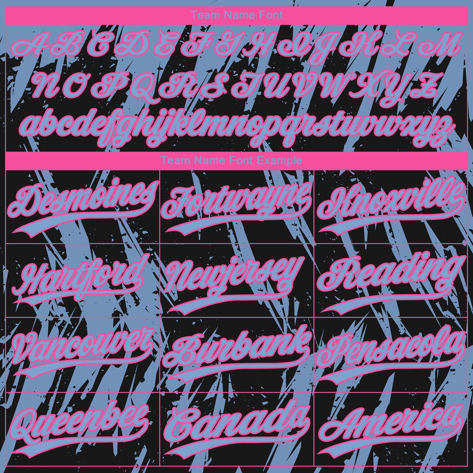 Custom Black Light Blue-Pink Splatter Torn Sharp Brush Stroke Two-Button Unisex Softball Jersey
