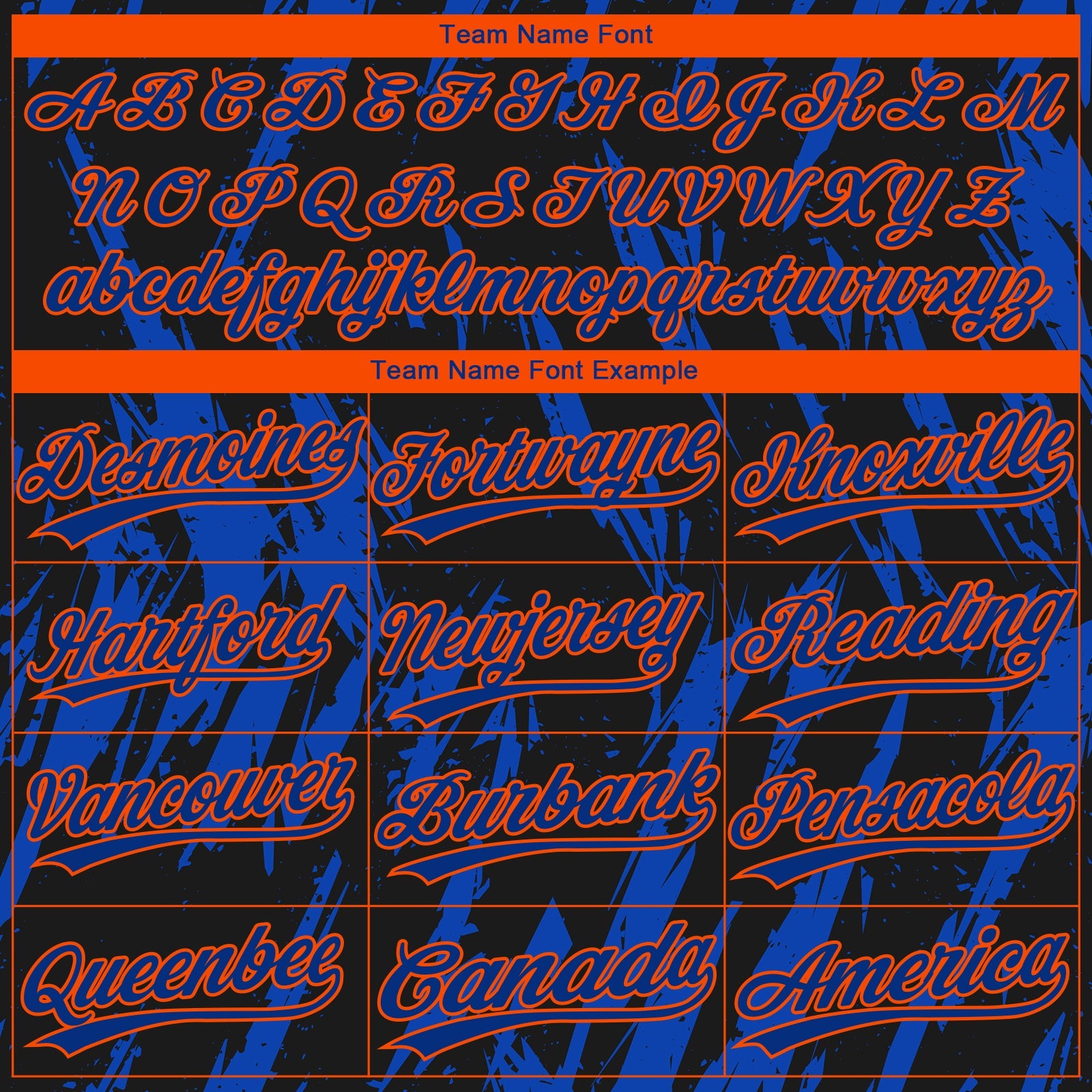 Custom Black Thunder Blue-Orange Splatter Torn Sharp Brush Stroke Two-Button Unisex Softball Jersey