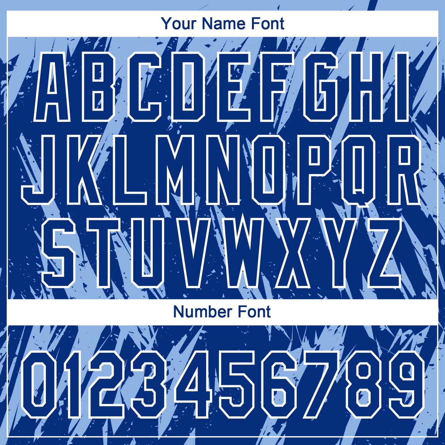Custom Light Blue Royal-White Splatter Torn Sharp Brush Stroke Two-Button Unisex Softball Jersey