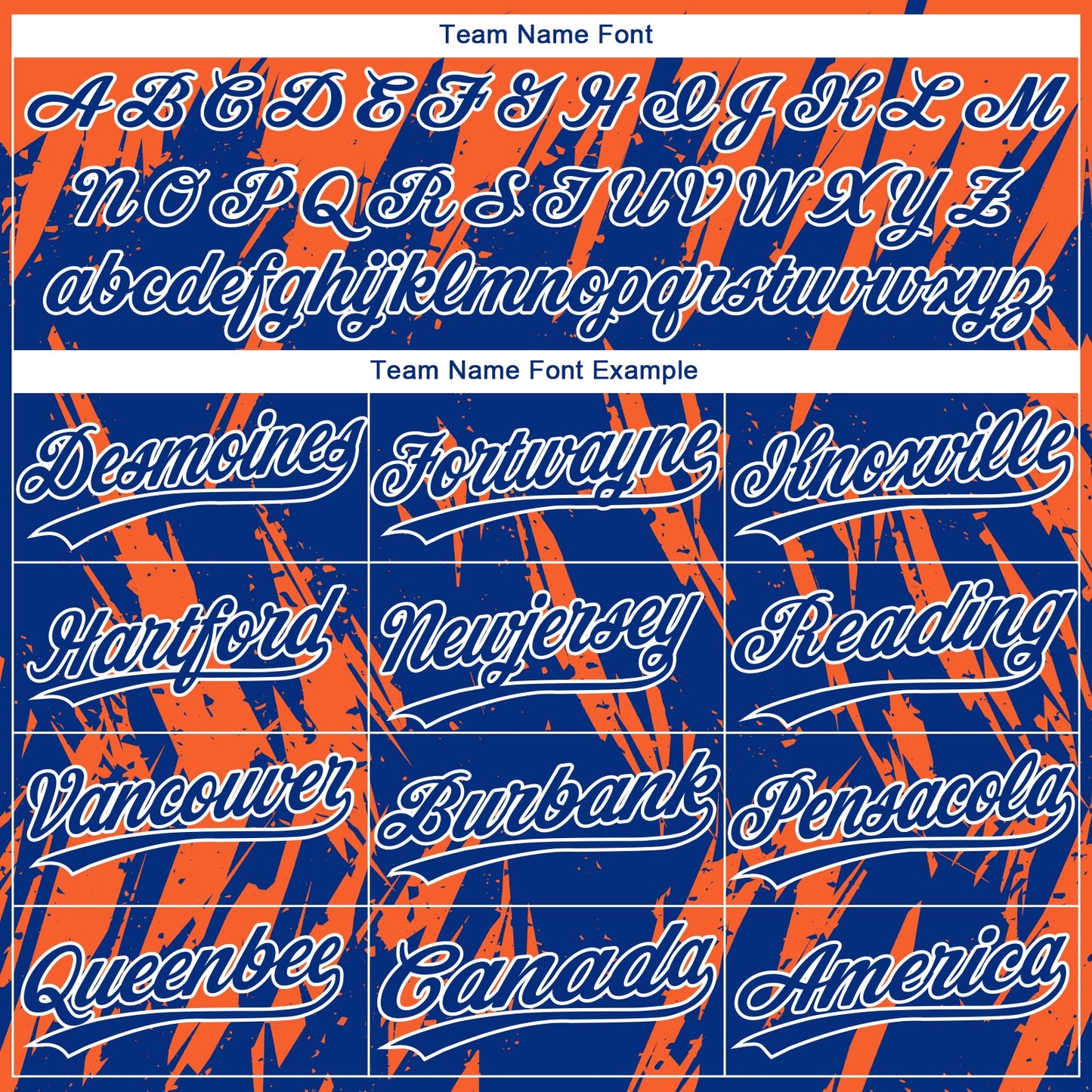 Custom Orange Royal-White Splatter Torn Sharp Brush Stroke Two-Button Unisex Softball Jersey
