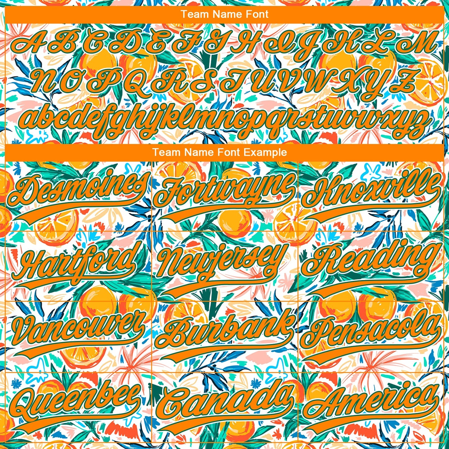 Custom White Bay Orange-Kelly Green Hawaii Fruit Orange Two-Button Unisex Softball Jersey