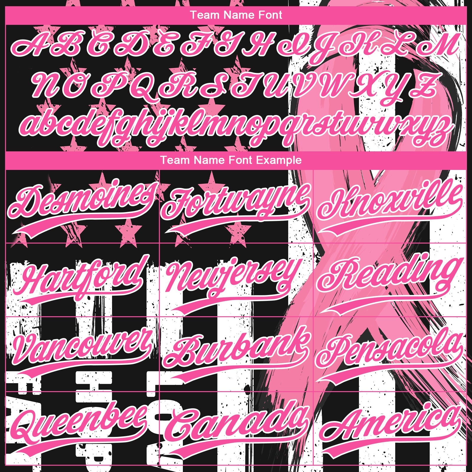 Custom Black Pink-White American Flag With Pink Ribbon Breast Cancer Awareness Month Women Health Care Support Two-Button Unisex Softball Jersey