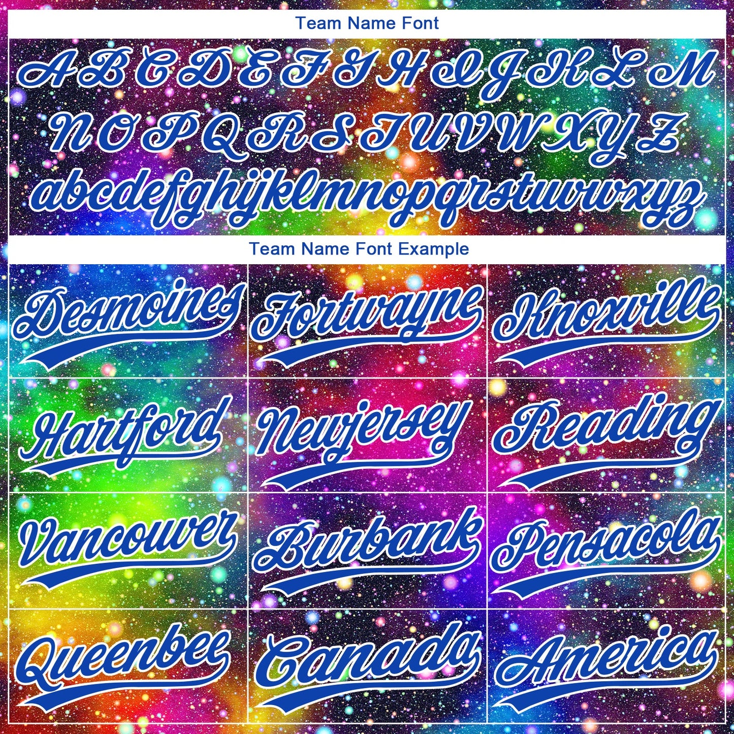 Custom Graffiti Pattern Thunder Blue-White Galaxy Star Two-Button Unisex Softball Jersey
