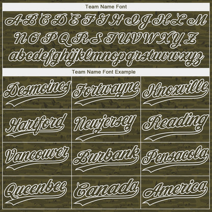 Custom Olive-White Raglan Sleeves Distressed Fragment Brush Stroke Two-Button Unisex Softball Jersey