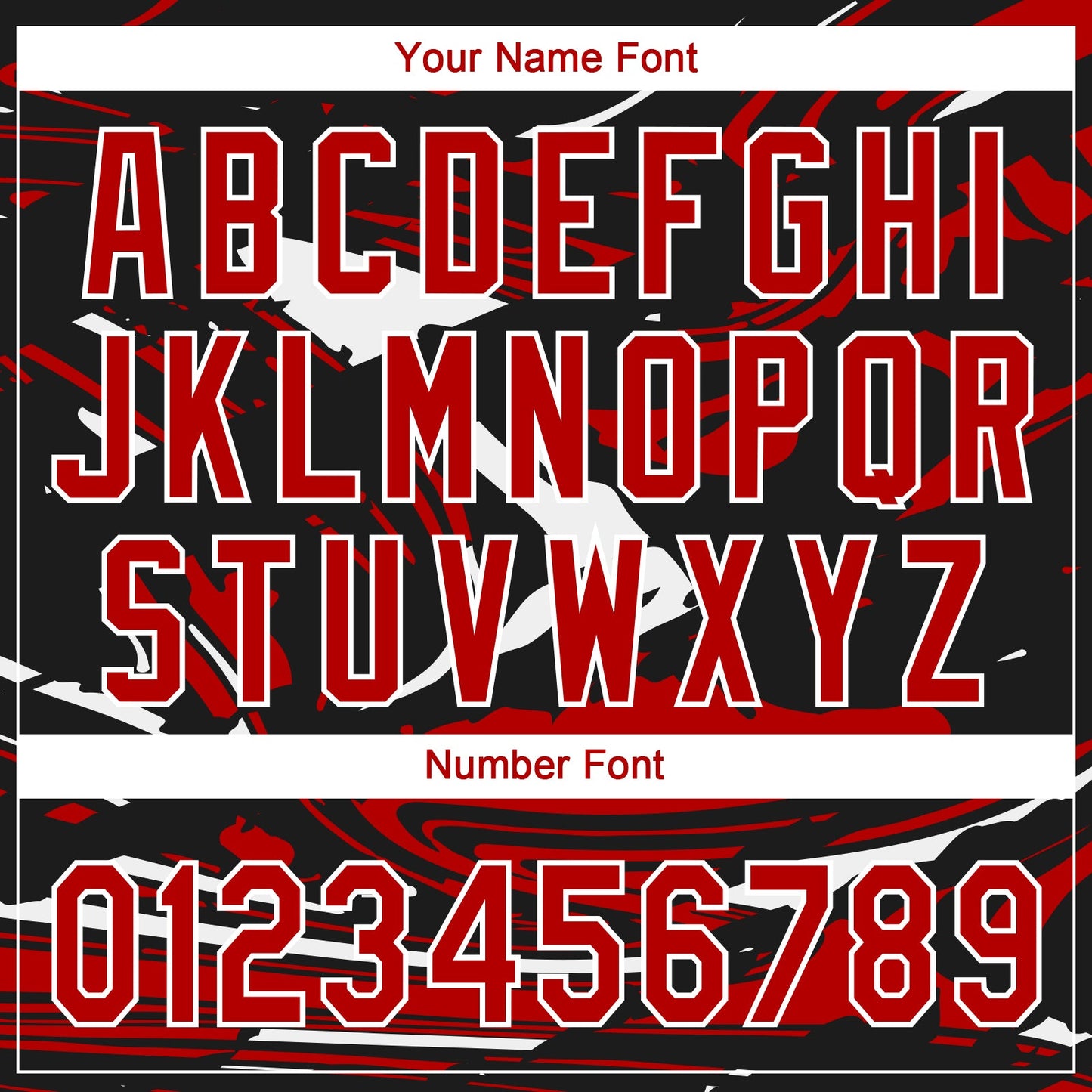 Custom Black Red-White Raglan Sleeves Abstract Fluid Marble Two-Button Unisex Softball Jersey