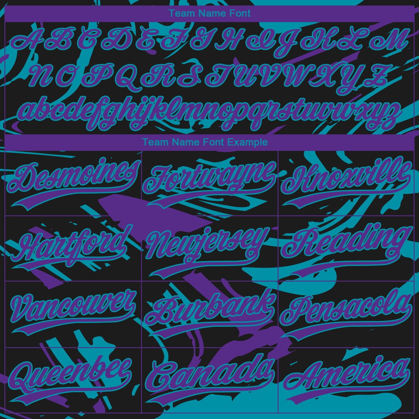 Custom Black Purple-Teal Raglan Sleeves Abstract Fluid Marble Two-Button Unisex Softball Jersey