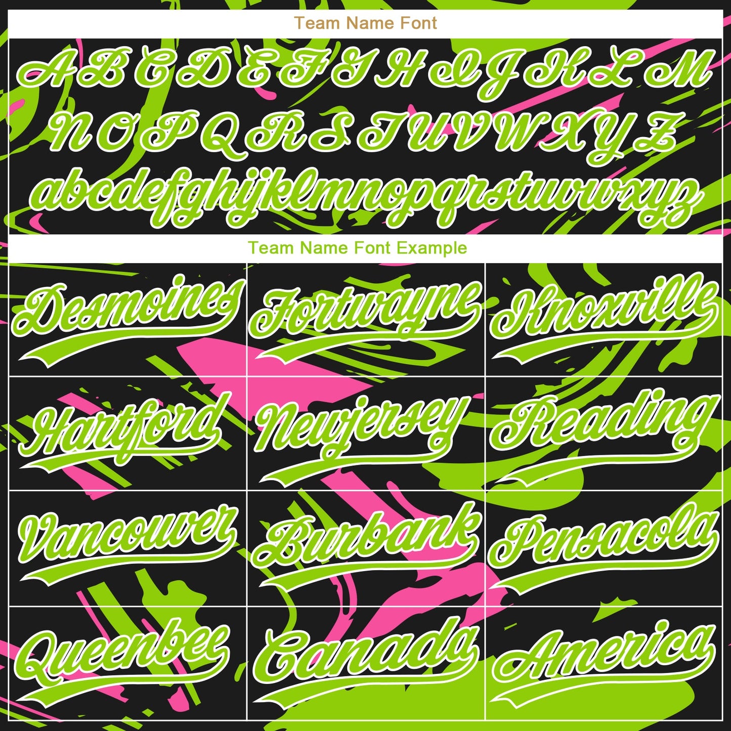 Custom Black Neon Green Pink-White Raglan Sleeves Abstract Fluid Marble Two-Button Unisex Softball Jersey