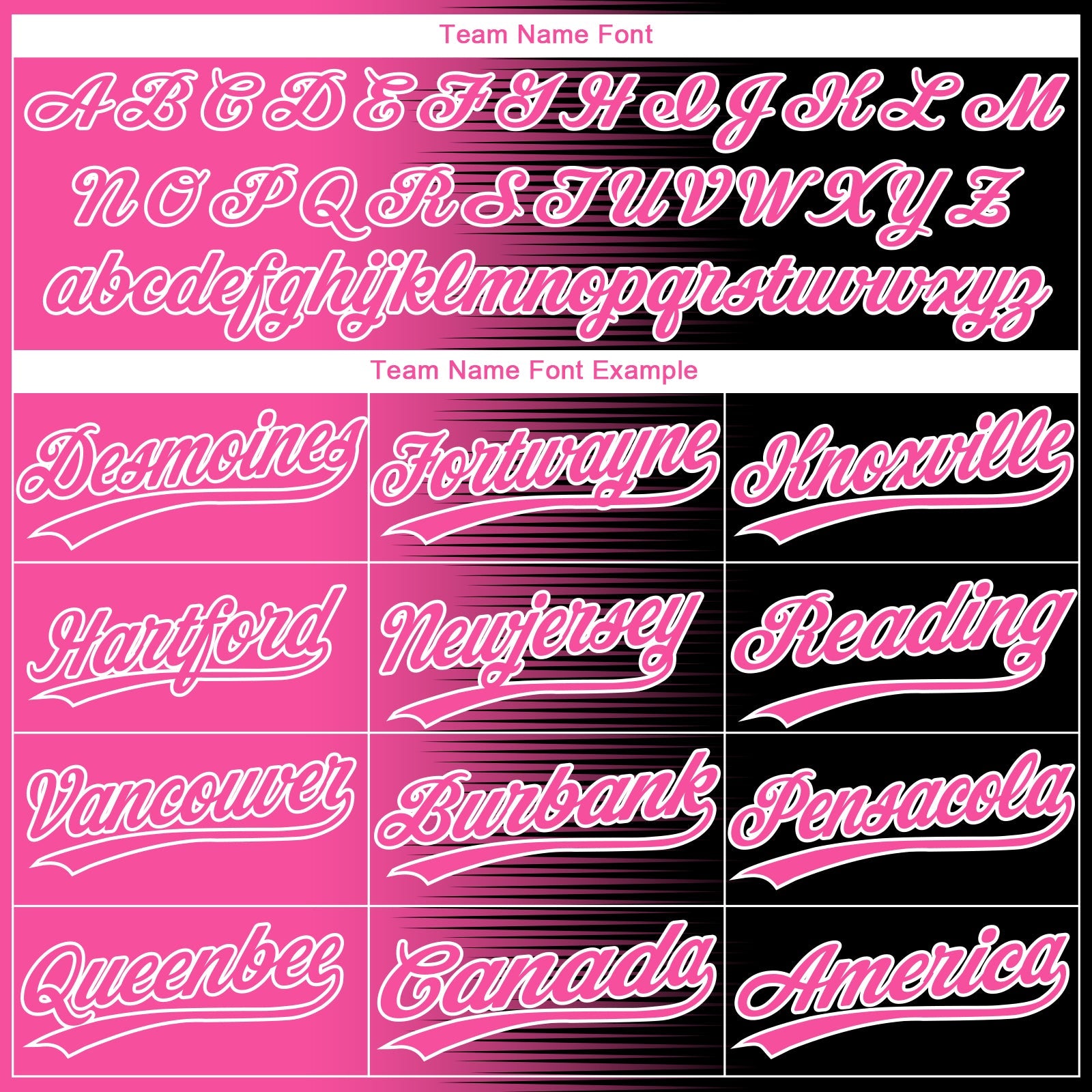 Custom Black Pink-White Gradient Horizontal Stripe Two-Button Unisex Softball Jersey