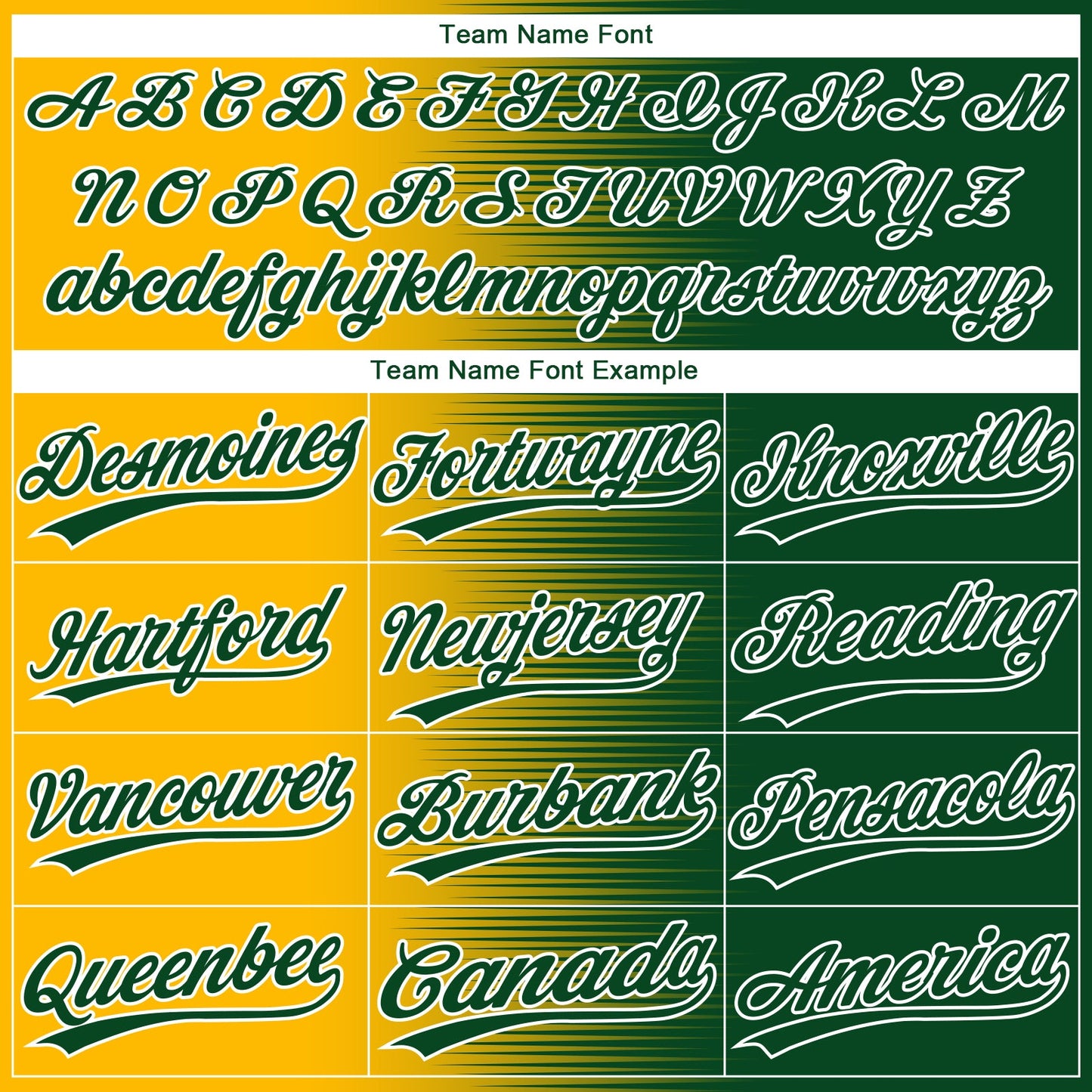 Custom Green Gold-White Gradient Horizontal Stripe Two-Button Unisex Softball Jersey