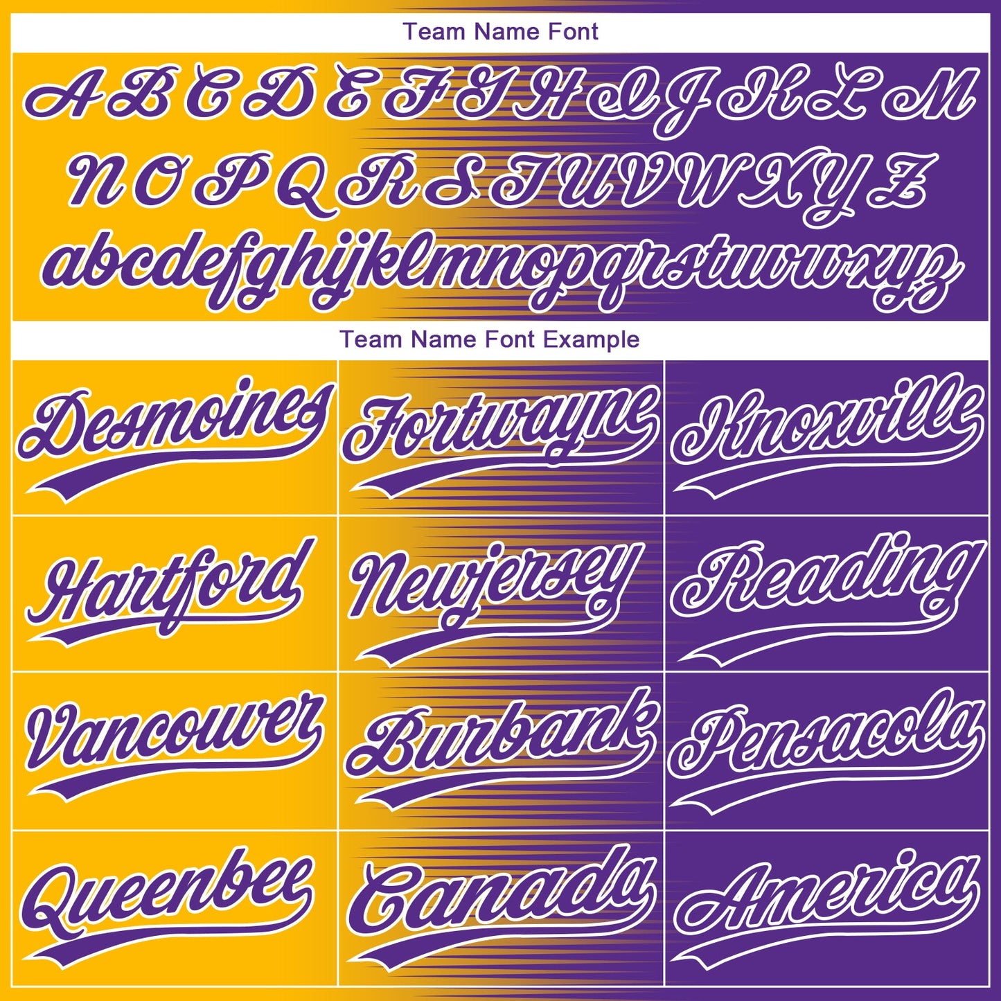 Custom Gold Purple-White Gradient Horizontal Stripe Two-Button Unisex Softball Jersey