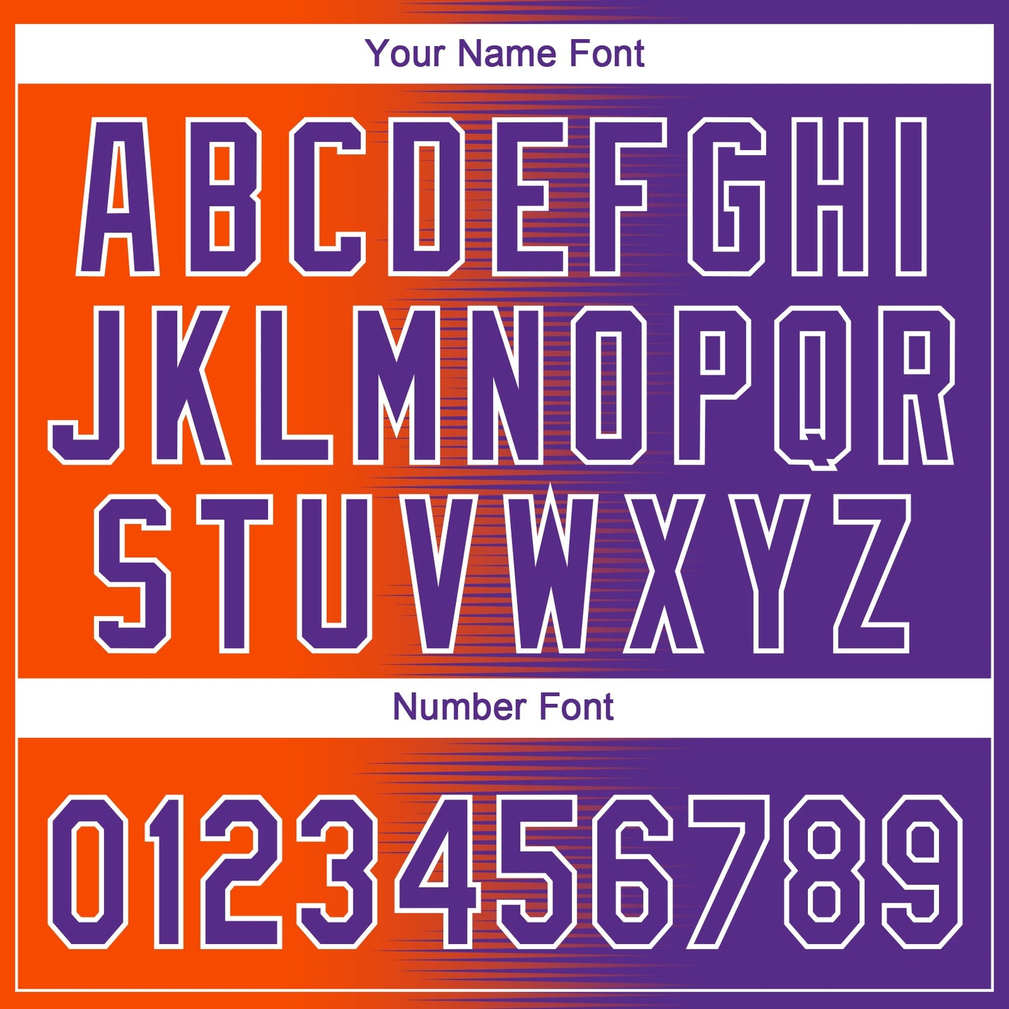 Custom Orange Purple-White Gradient Horizontal Stripe Two-Button Unisex Softball Jersey