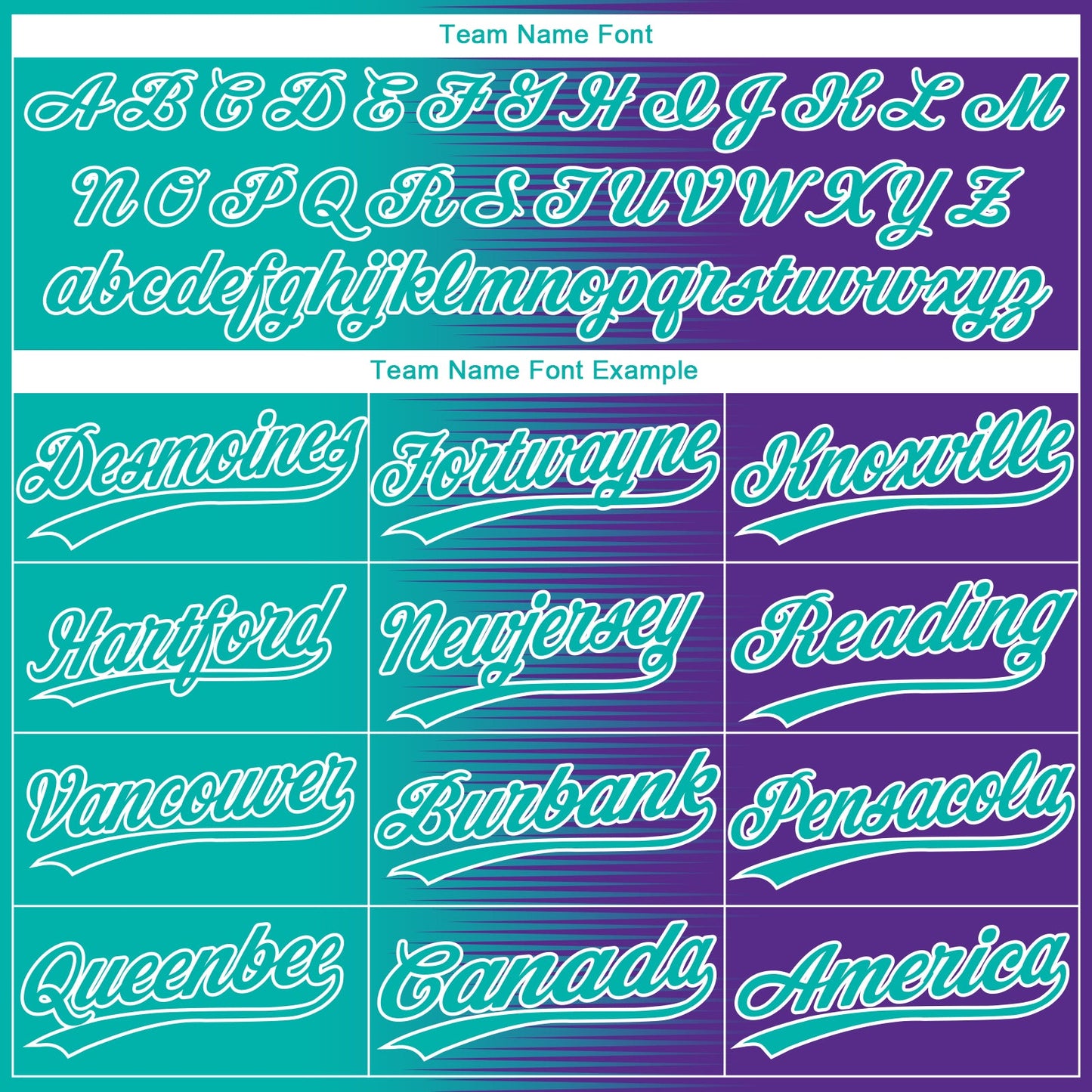 Custom Aqua Purple-White Gradient Horizontal Stripe Two-Button Unisex Softball Jersey