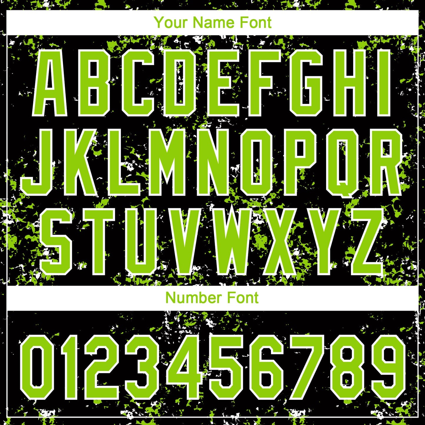 Custom Black Neon Green-White Abstract Shattered Paint Splatter Two-Button Unisex Softball Jersey