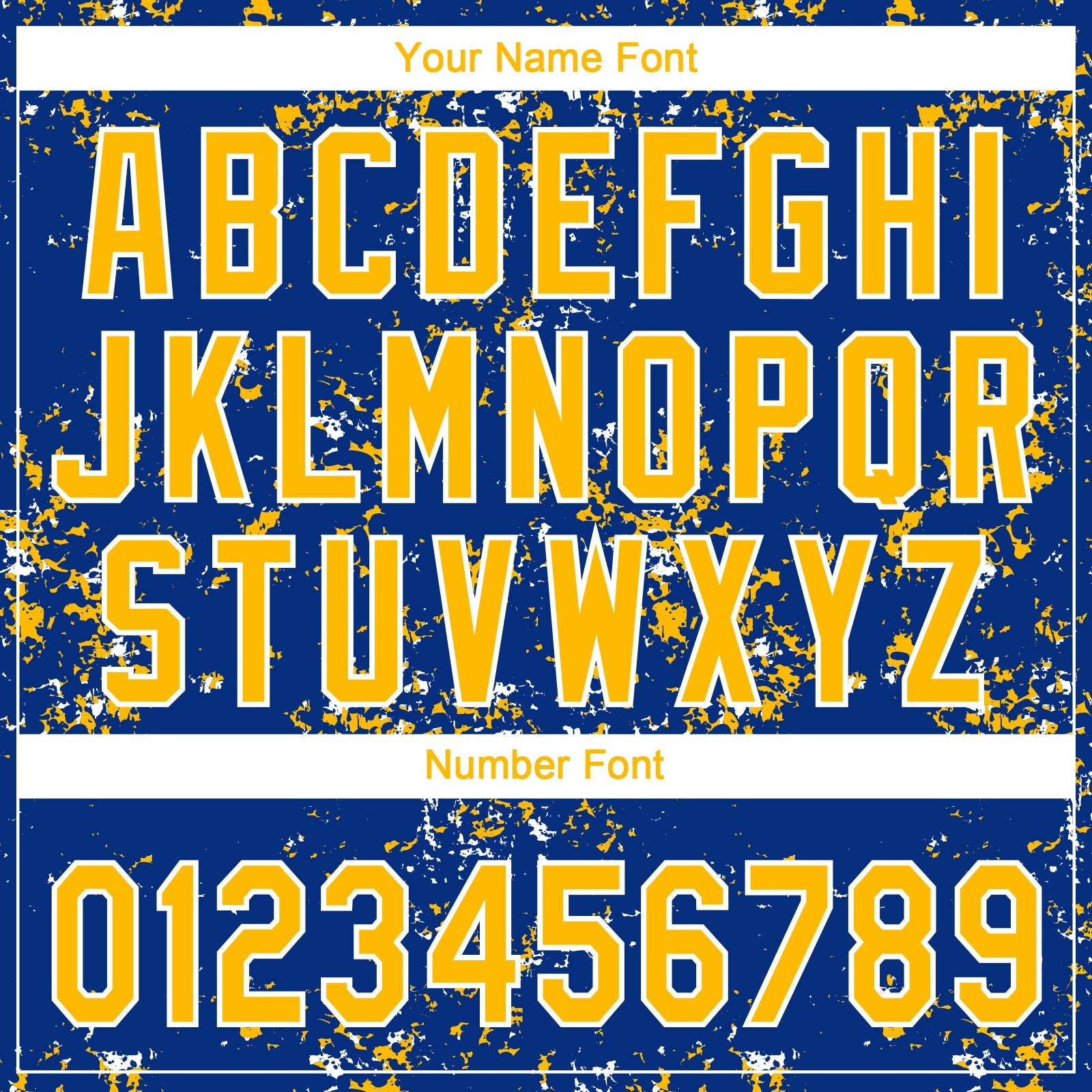 Custom Royal Gold-White Abstract Shattered Paint Splatter Two-Button Unisex Softball Jersey