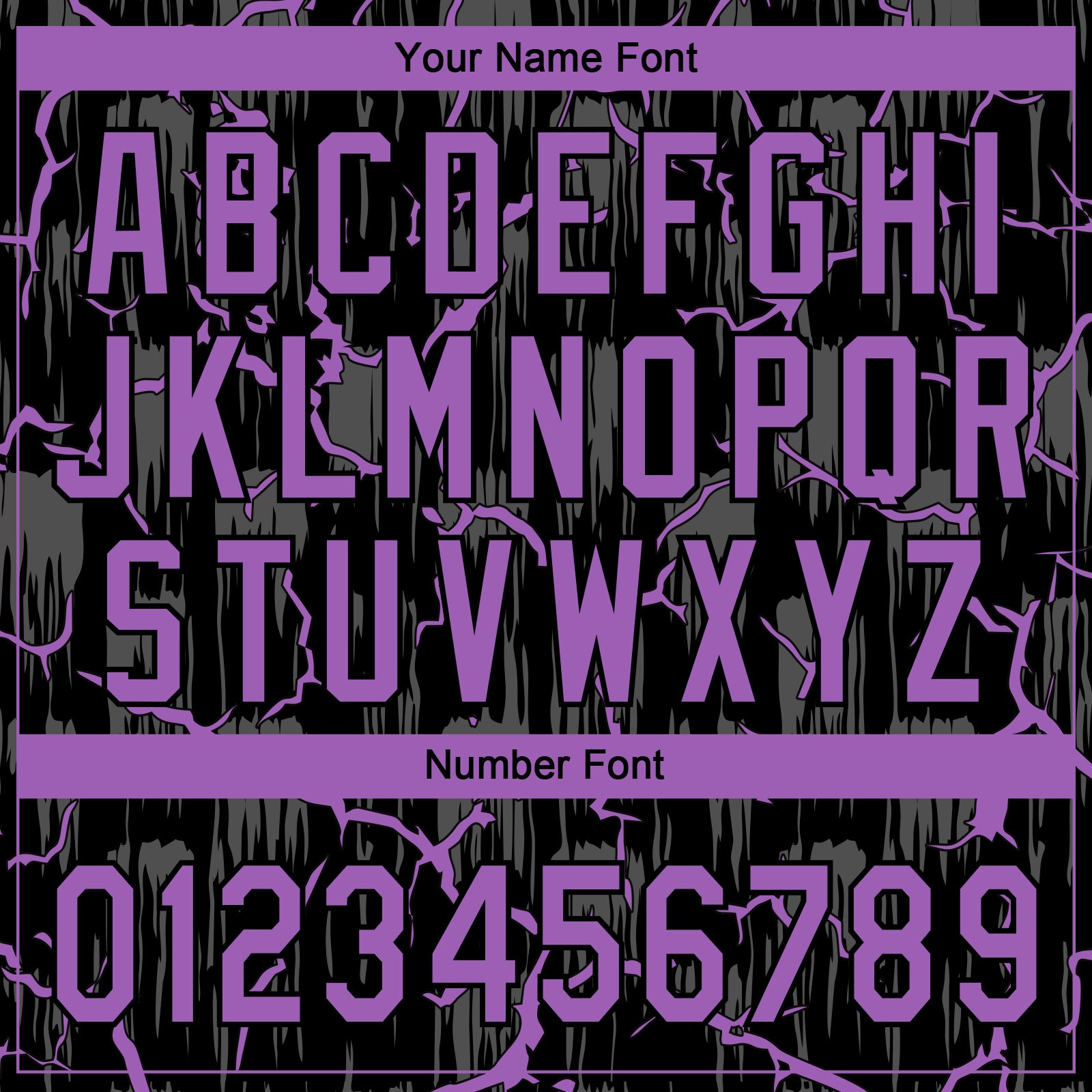 Custom Black Medium Purple-Gray Raglan Sleeves Neon Lightning Crackle Two-Button Unisex Softball Jersey